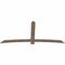 Ekena Millwork Bellingham Smooth Timber Gable Bracket, Douglas Fir, 96"W x 44"H x 1 1/2"D x 5 1/2"F, 11/12 Pitch GBW096X44X0206BEL00SDF - alternate 3